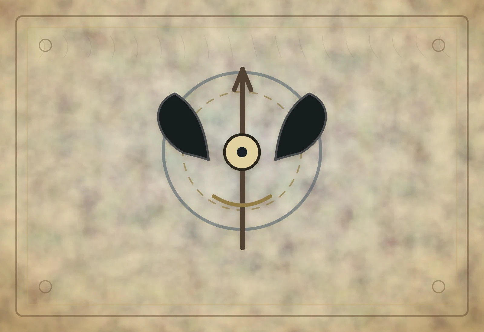 Archival-style illustration of Odin symbols with two ravens, a spear, and a single eye in a rune-like ring.