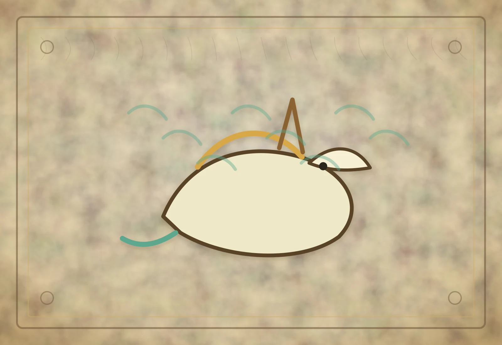 Archival-style illustration of a gentle qilin with a single horn, pearl-gold body, and auspicious cloud curls.